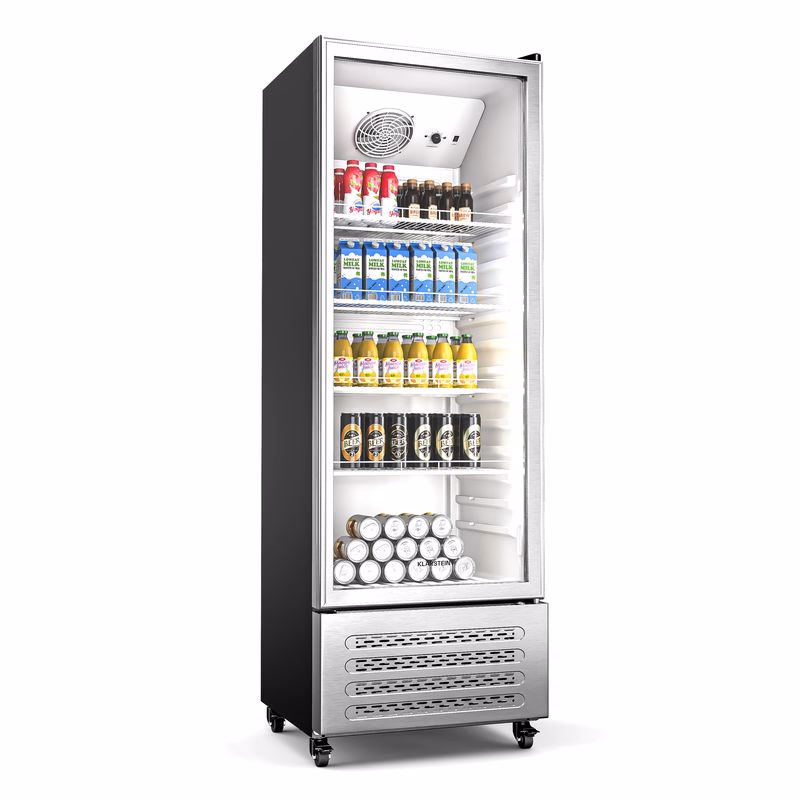 Klarstein GrandCooler chladnička na nápoje, 270 l, LED osvetlenie, s kolieskami, 4 police