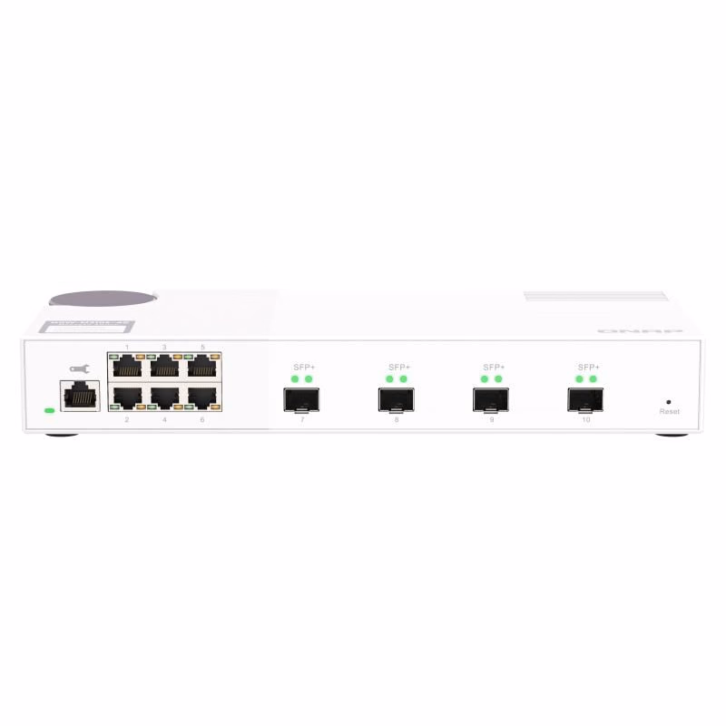 QNAP riadený switch QSW-M2106-4S (6x 2,5GbE RJ45 a 4x 10GbE SFP+)