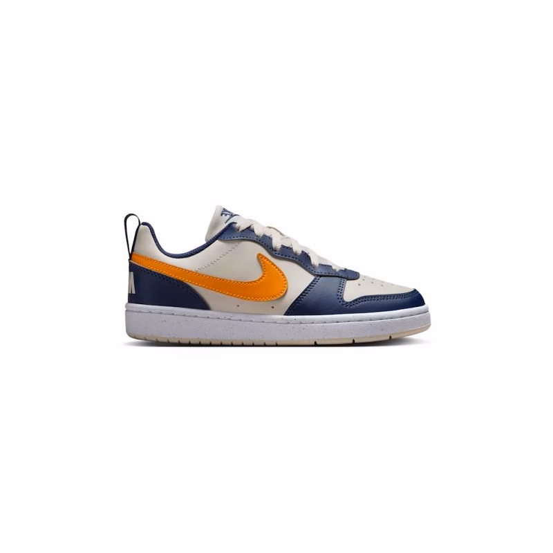 Chlapčenská rekreačná obuv NIKE Court Borough Low Recraft Jr orewood brown orange midnight navy