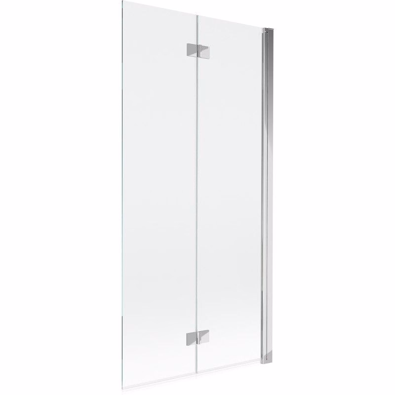 MEXEN - MIST vaňová zástena 90x150 cm 6mm 2-s, chróm, číra, pravá 8A9-090-002-01-00-P