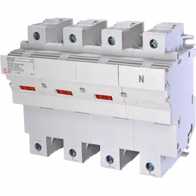 Poistkový odpojovač EFD 22 3-pólový+N 100A 690V pre CH22 gG/aM s LED indikátorom (ETI)