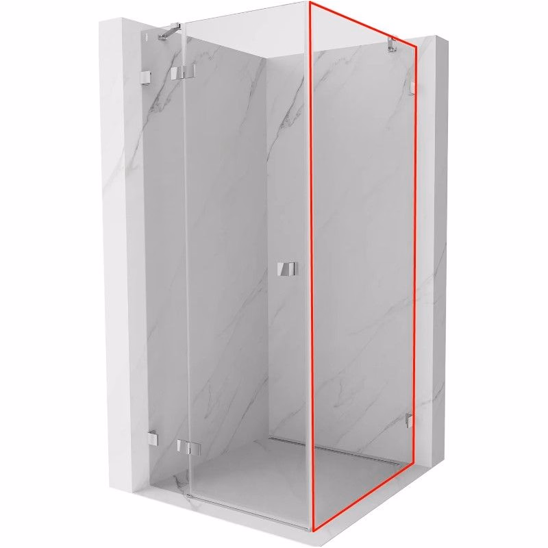 MEXEN - LUNAR walk-in 80x200 cm 8mm transparent pravá 830-080-000-00-00-P