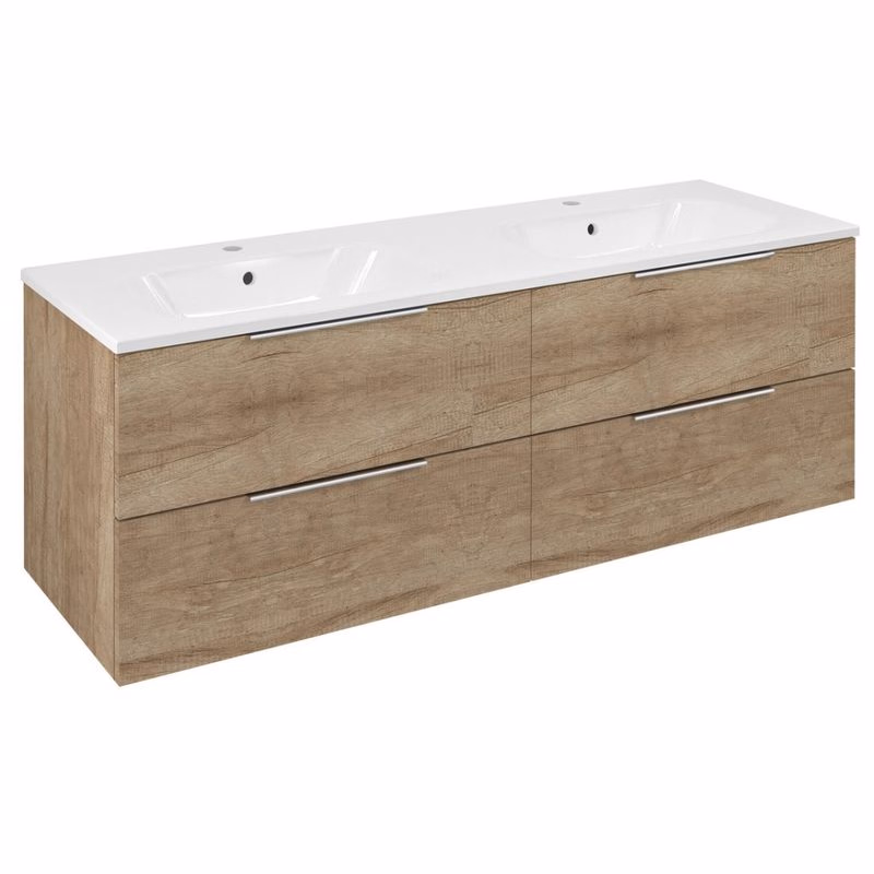 SAPHO - CIRASA umývadlová skrinka 139,6x52x46cm, dub alabama CR141-2222-21