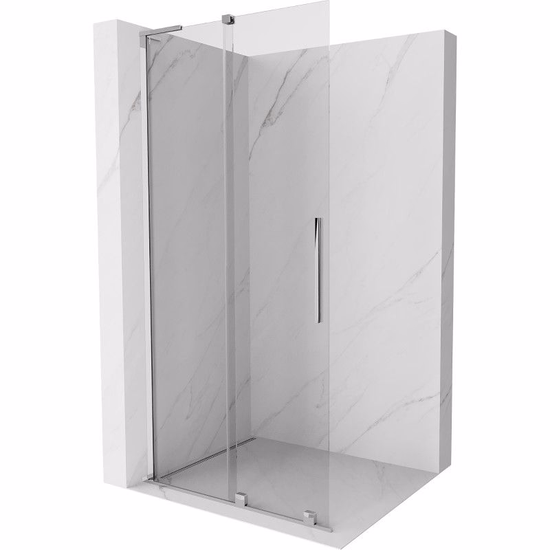 MEXEN/S - Velar L Sprchová zástena posuvná Walk-in 100 x 200, transparent 8 mm, chróm 871-100-003-03-01