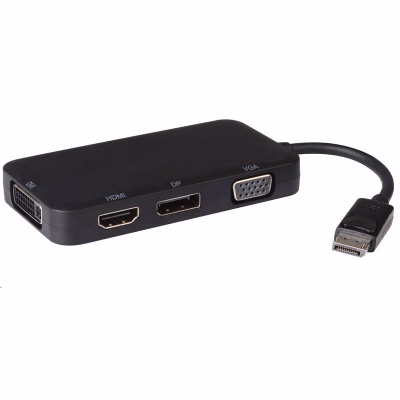 PREMIUMCORD adaptér DisplayPort - DP + HDMI + DVI + VGA, 1080p, 4K * 2K
