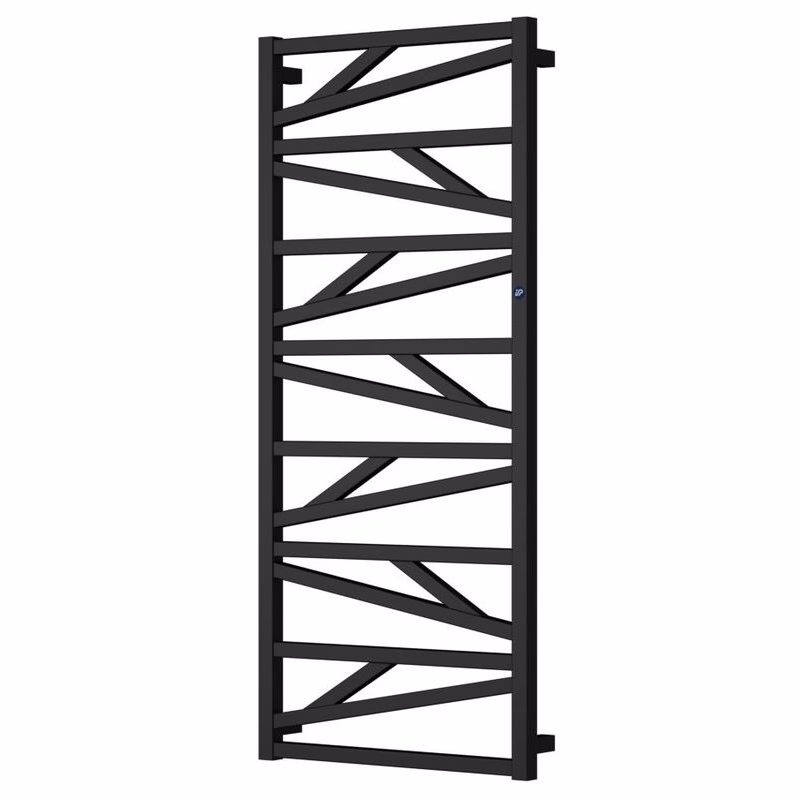 Instalprojekt - Kúpeľňový radiátor TRICK - Farba radiátora - Čierna, Pripojenie radiátora - Stredové 50 mm, Rozmer radiátora - 530 × 1847 mm, výkon 848 W RADTRK501831SP