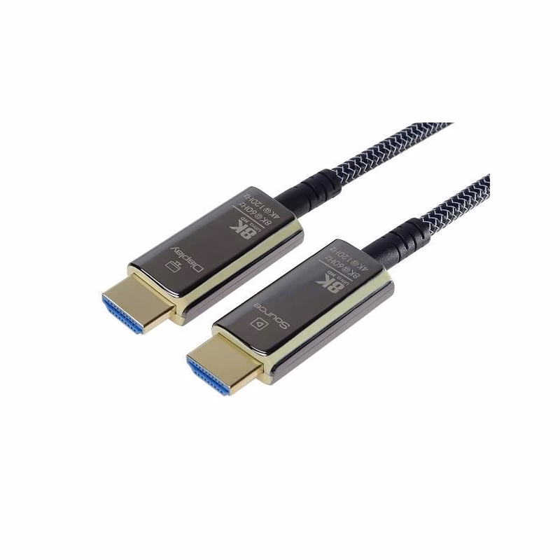 PremiumCord Ultra High Speed HDMI 2.1 optický fiber kábel 8K @ 60Hz, pozlátené 15m