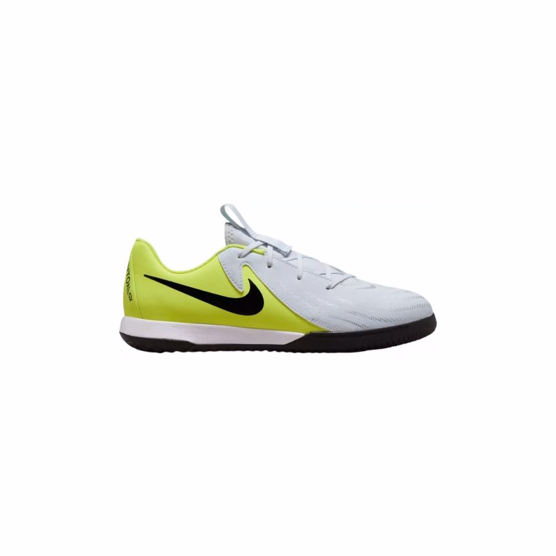 Chlapčenské futbalové kopačky halové NIKE Phantom GX 2 Academy Jr IC metallic silver volt black