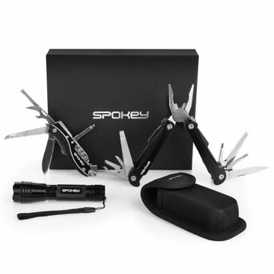 Náradie SPOKEY BOLD Multifunction tool set in gift box: nůž + kleště + svítilna s poutkem