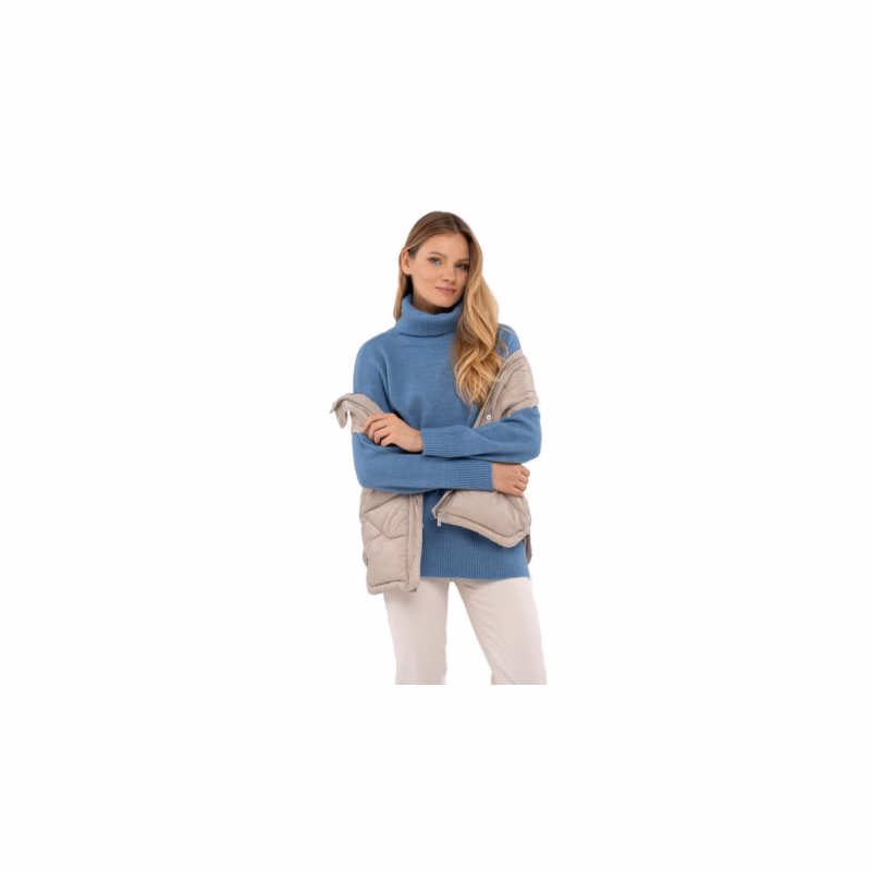 Dámsky sveter VOLCANO S-HEBE-601M-BLUE MEL
