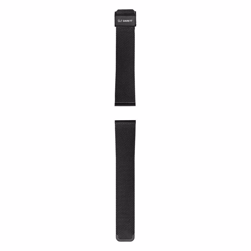 Garett univerzálny remienok 20 mm, čierny kovový, typ Mesh