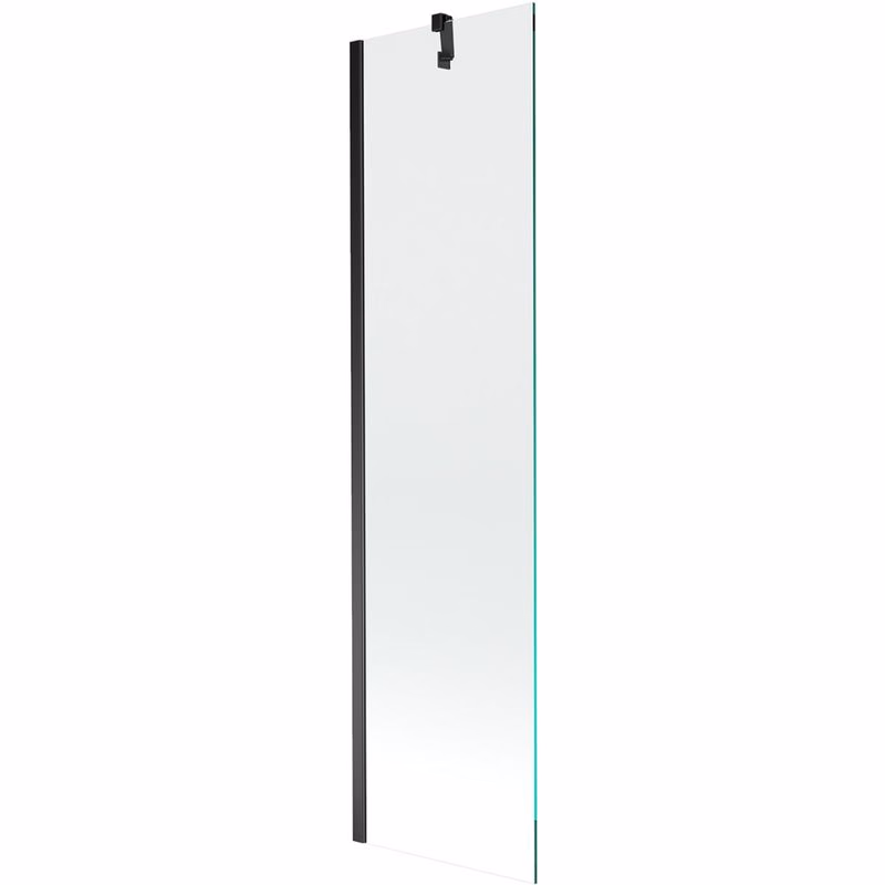 MEXEN/S - Next vaňová zástena FIX 50x150, transparent, čierna 895-050-000-00-00-70