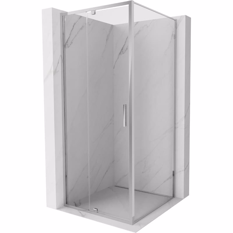 MEXEN/S - Exo sprchovací kút dvere krídlové 100 x 100, transparent, chróm 819-100-100-01-00