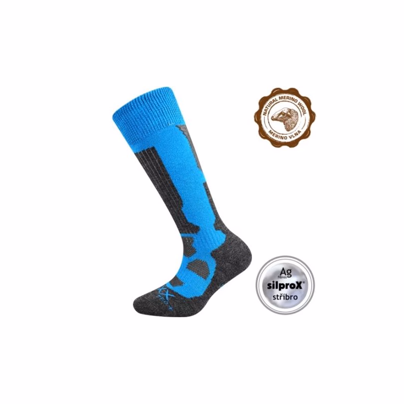Chlapčenské turistické podkolienky VOXX 1 PACK-Merino Etrexík-kneesock-Blue
