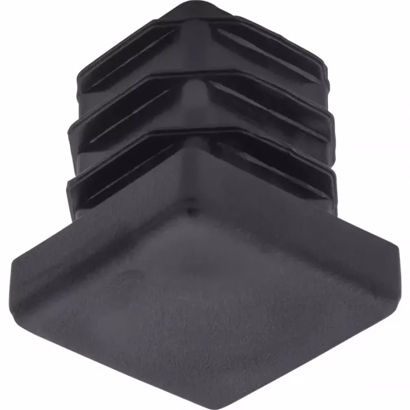 Štvorcová vtláčaná záslepka 30x30 mm čierna (4ks)