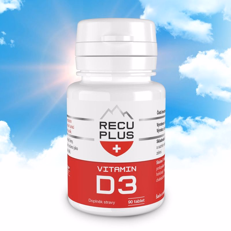 RECUPLUS Vitamín D3, 90 tabliet