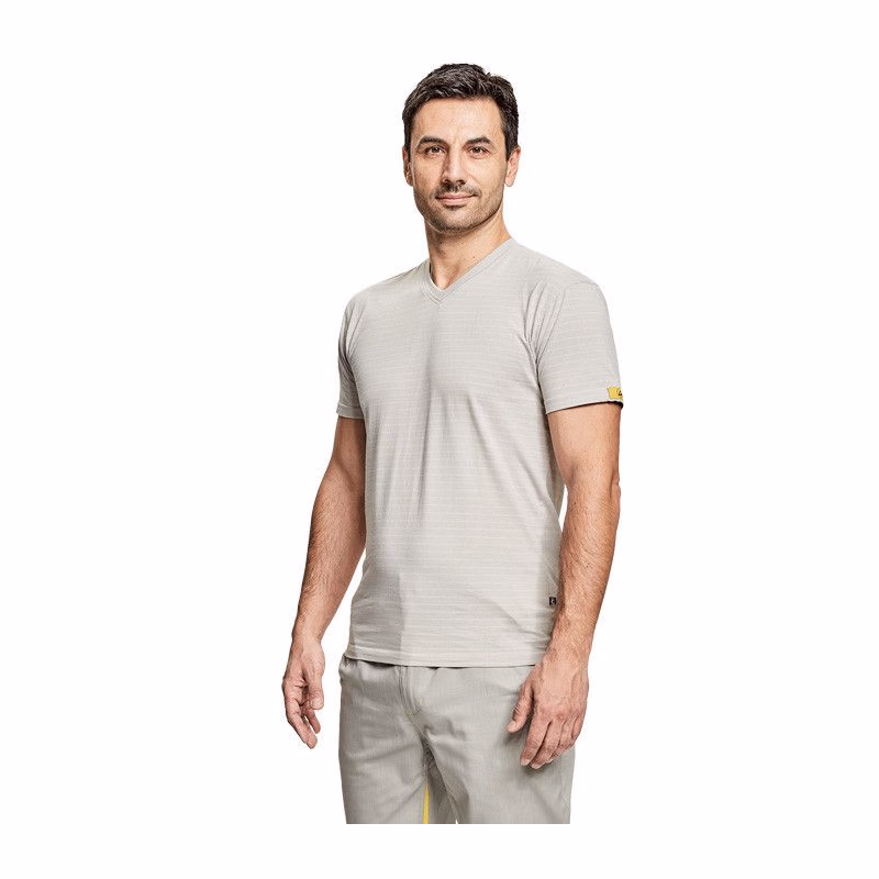 NOYO ESD V-triko biela XL
