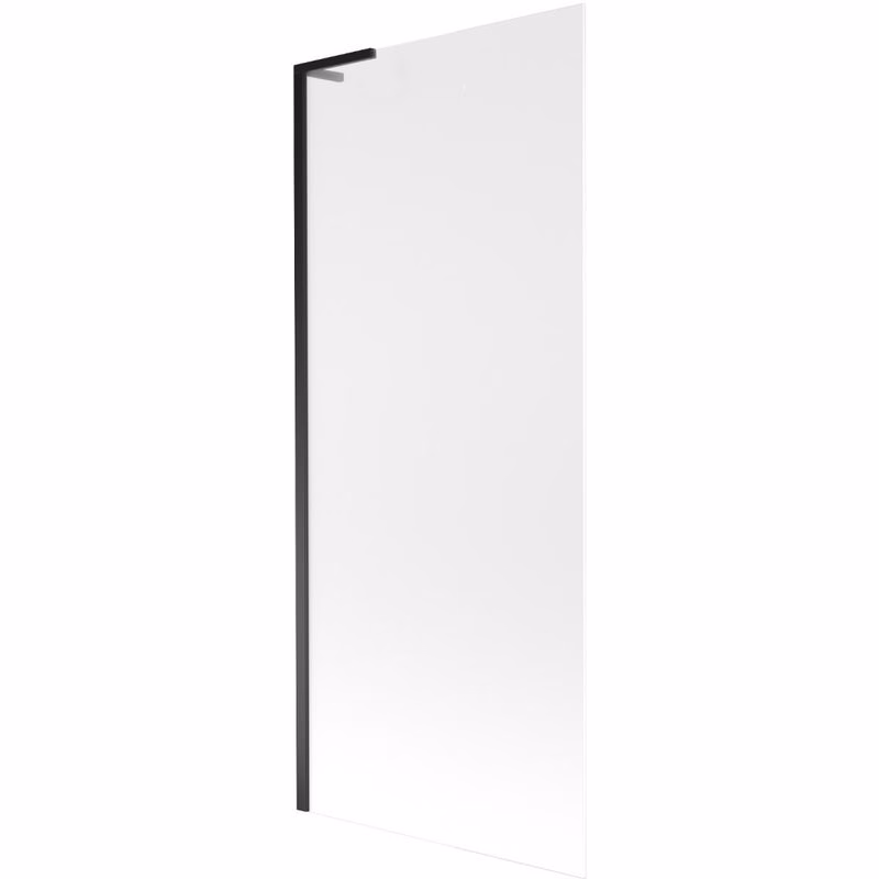 MEXEN/S - Next L vaňová zástena FIX 80 x 150, dekor, čierna 895-080-000-03-30-70