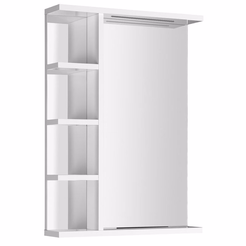 AQUALINE - KORIN STRIP zrkadlo s LED osvetlením a poličkami 52x70x12cm KO355S