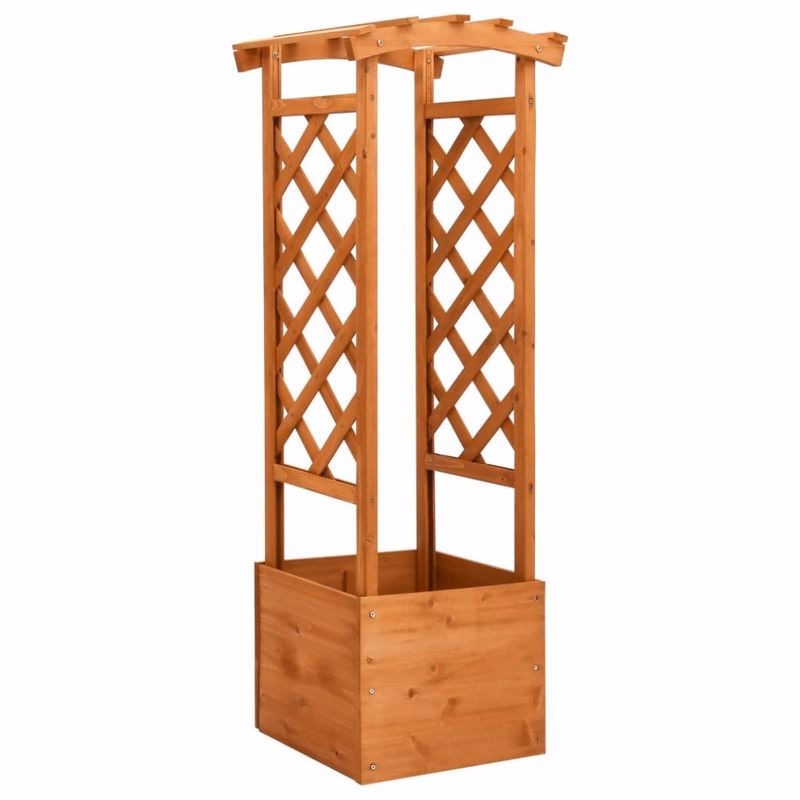 Truhlík trelážovým oblúkom 49x 39x130 cm drevo Dekorhome
