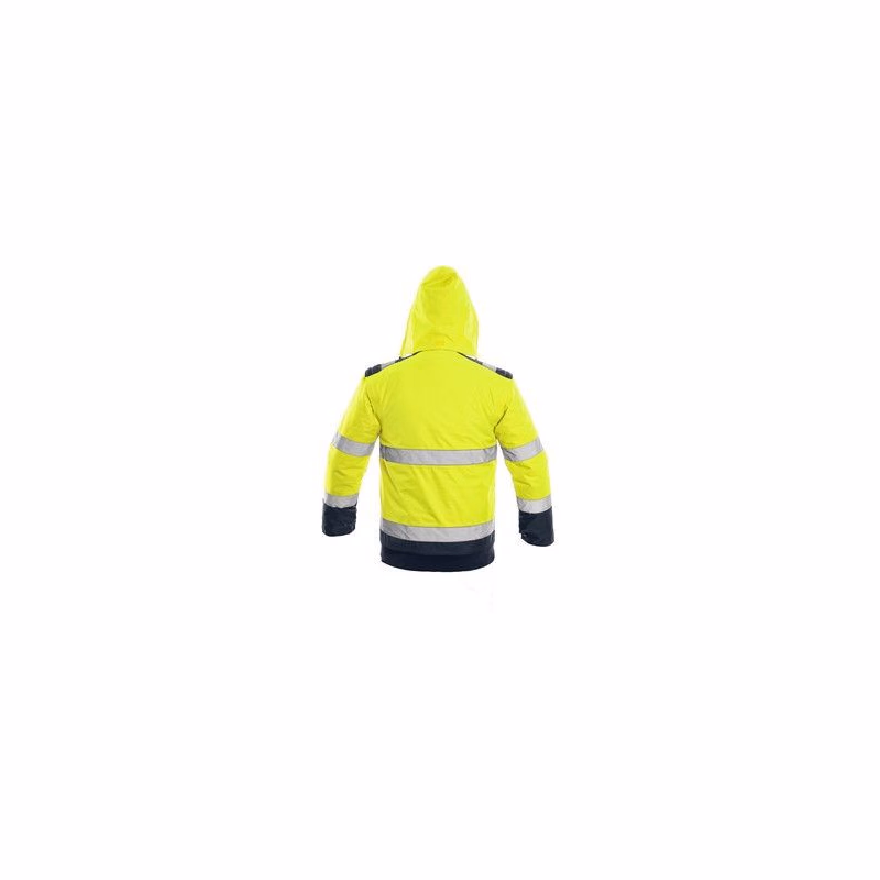 Bunda LUTON, výstražná, žlto-modrá, veľ. 4XL