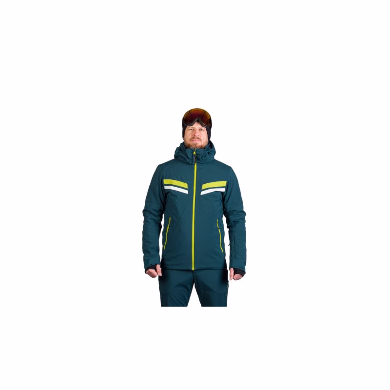 Pánska lyžiarska bunda NORTHFINDER UGO-640inkbluegreen