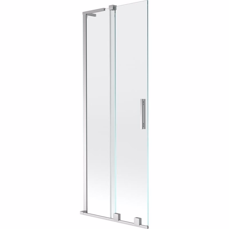 MEXEN/S - Velar L dvojkrídlová posuvná vaňová zástena 70 x 150, transparent, chróm 896-070-003-01-01