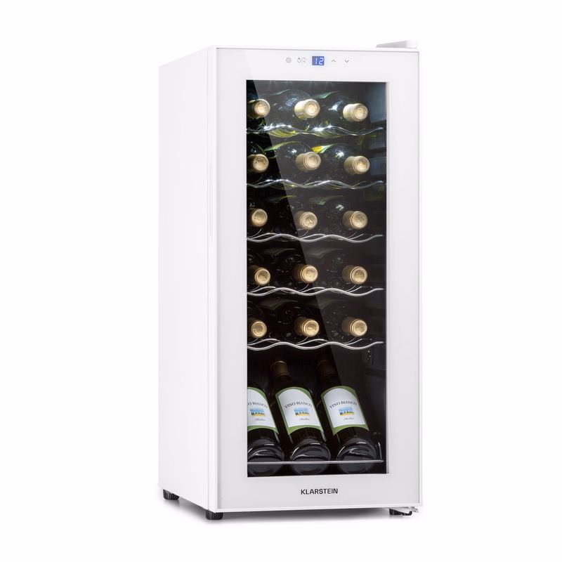 Klarstein Shiraz 18 Slim Uno, vinotéka, 50 l, 18 fliaš, 5-18°C, dotykový ovládací panel