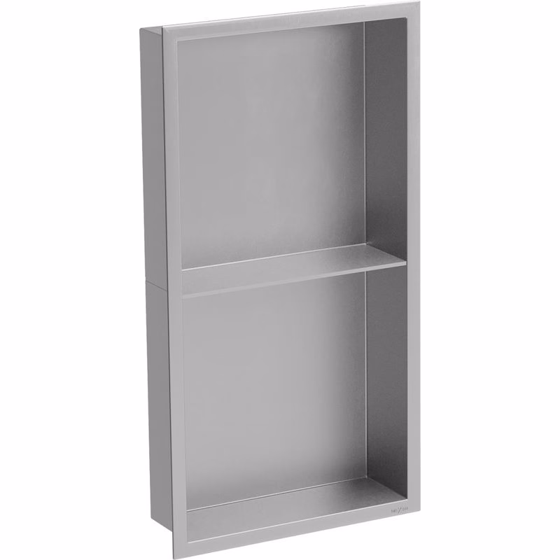 Mexen X-Wall-R zapustená polička s okrajom a poličkou 60 x 30 cm, inox - 1910603010S