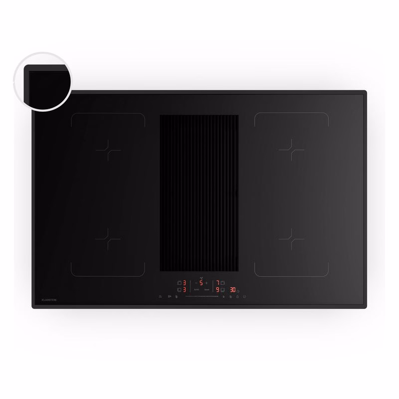 Klarstein Velaire flexi-indukčná varná doska s integrovaným digestorom Elegantná, minimalistická, výkonná 8400 W 80 cm