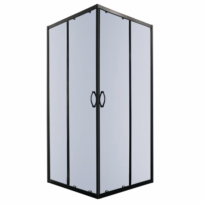 KERRA - Sprchová kabína Tiara Square 90x90 štvorcová (čierna) 5907548109392