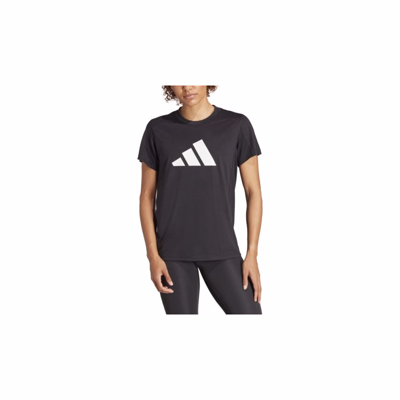 Dámske tréningové tričko s krátkym rukávom ADIDAS WE LOGO T BLACK WHITE