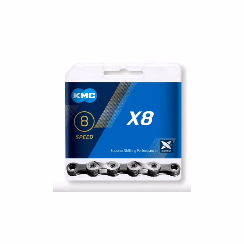 Reťaz na bicykel KMC X 8-93 silver grey 114 links