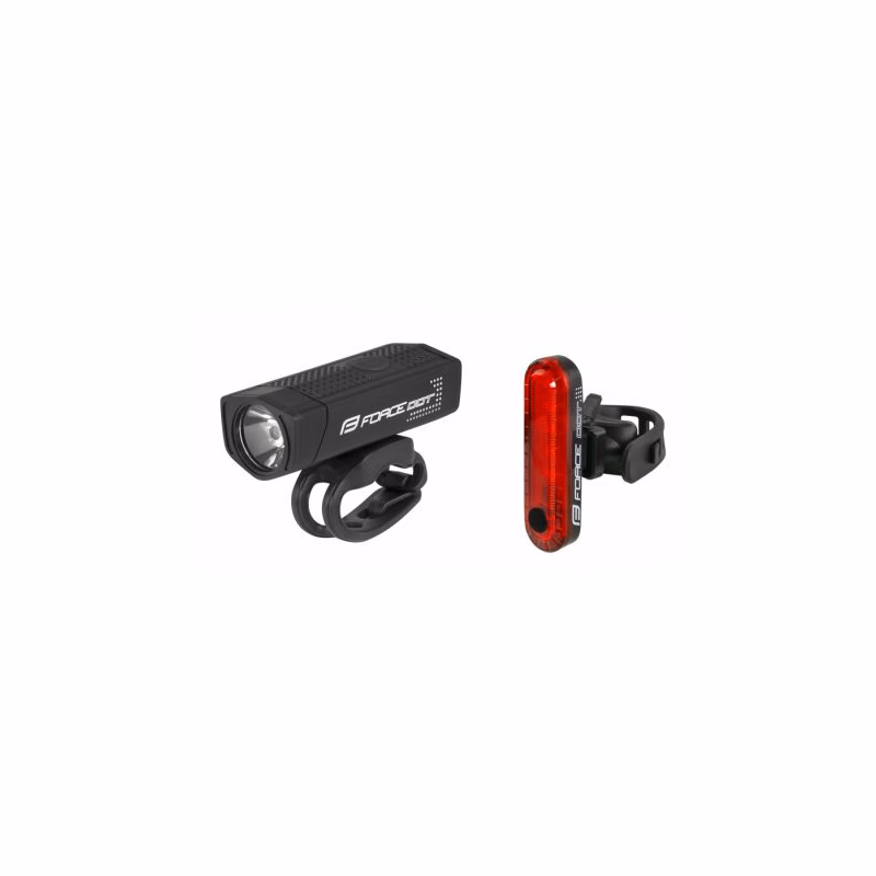 Svetlo na bicykel FORCE DOR USB FRONT REAR