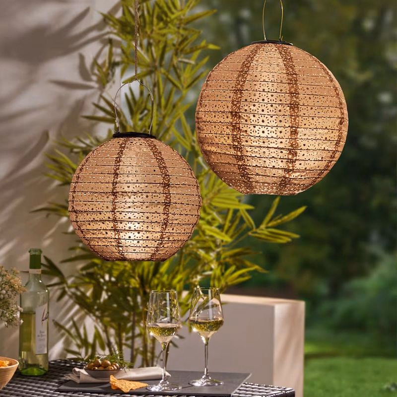 Solárny lampáš, 25 cm