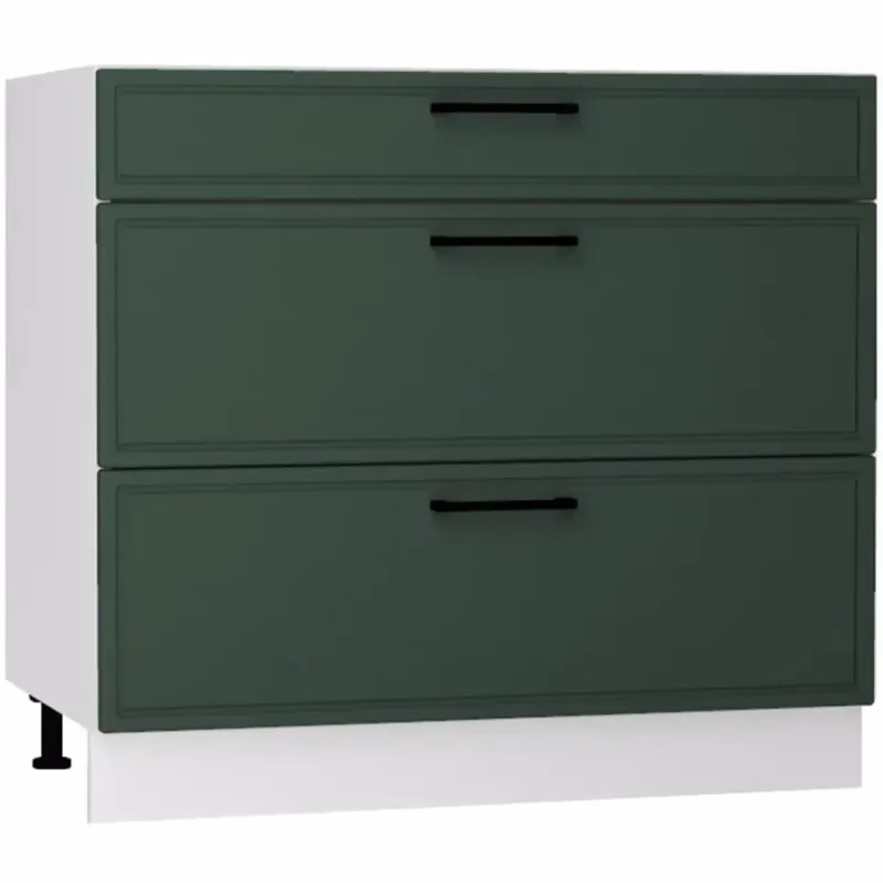 Kuchynská skrinka Emily D90PC S/3 zelená mat