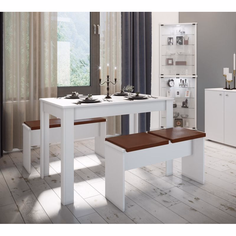 VCM Jedálenský set "Esal XXL" 110x70 biely