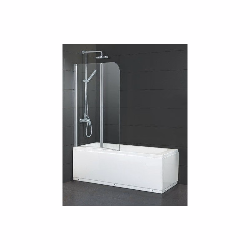 OLSEN SPA - Vaňová zástena ALVOR - Farba rámu zásteny - Hliník chróm, Rozmer A - 100 cm, Smer zatváranie - Univerzálny Ľavé / Pravé, Výplň - Číre bezpečnostné sklo - 5 mm BCALVO10CC