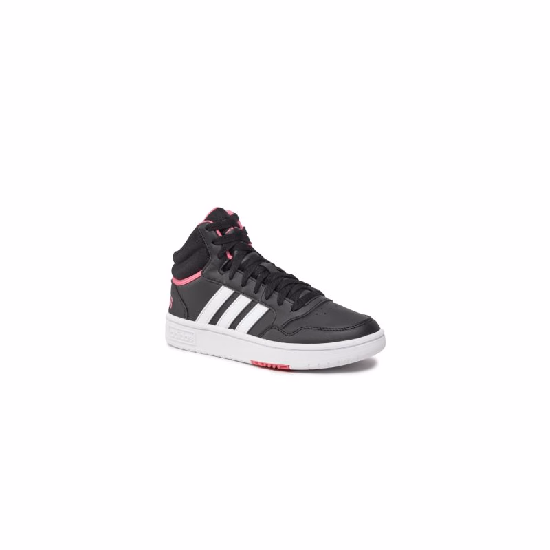 Dámska rekreačná obuv ADIDAS Hoops 3.0 Mid core black cloud white pink fusion