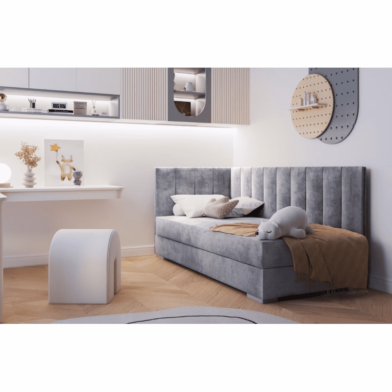 ArtBed Detská posteľ COIMBRA III | sivá 90 x 200 cm Prevedenie: ľavé