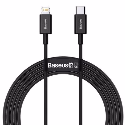 Baseus Superior Series rýchlonabíjací kábel Type-C/Lightning 20W 2m čierna
