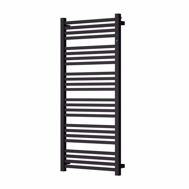 Instalprojekt - Kúpeľňový radiátor STICK čierna farba - Farba radiátora - Čierna, Rozmer radiátora - 400 × 1110 mm, výkon 452 W, Typ pripojenia - Stredové 50 mm RADSTI401131SP