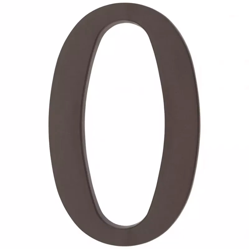 Číslica 0 plastová hnedá 18 cm