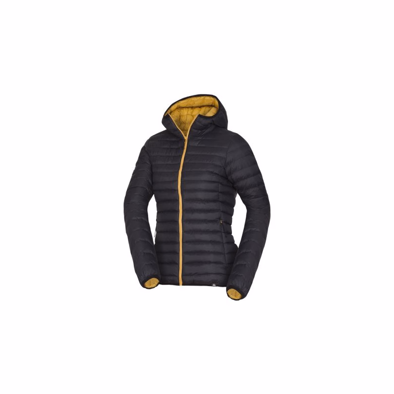 Dámska turistická bunda NORTHFINDER obojstranná bunda KYLEIGH-yellowblack