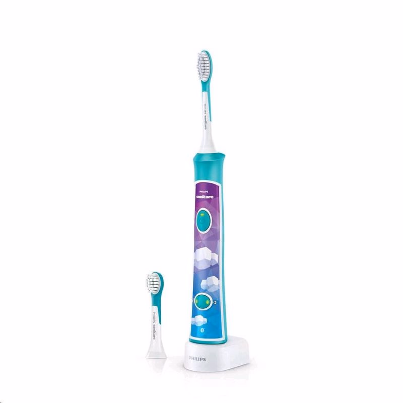 Philips HX6322/04 Sonicare for Kids, zubná kefka, pre deti, 62000 kmitov/min, 2 režimy čistenia, Bluetooth, aqua
