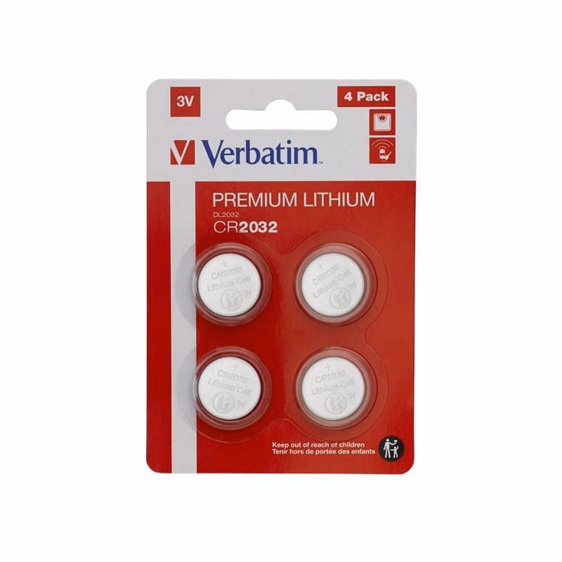 VERBATIM Lithium batéria CR2032 3V 4ks v balení