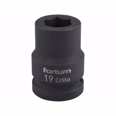 FORTUM Hlavica nástrčná rázová, 3/4, 19mm, CrMoV