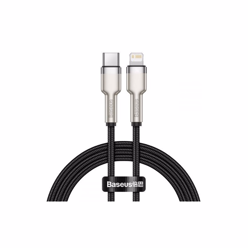Baseus Cafule Series nabíjací / dátový kábel USB-C na Lightning PD 20W 1m, čierna