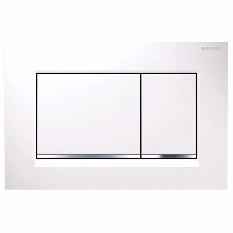 GEBERIT SIGMA30 ovládacie tlačítko, biela lesk/chróm 115.883.KJ.1
