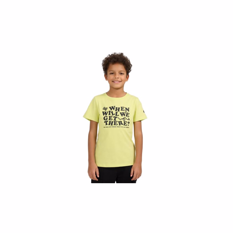 Chlapčenské tričko s krátkym rukávom 4F JUNIOR TSHIRT M2816-73S-LIGHT LEMON